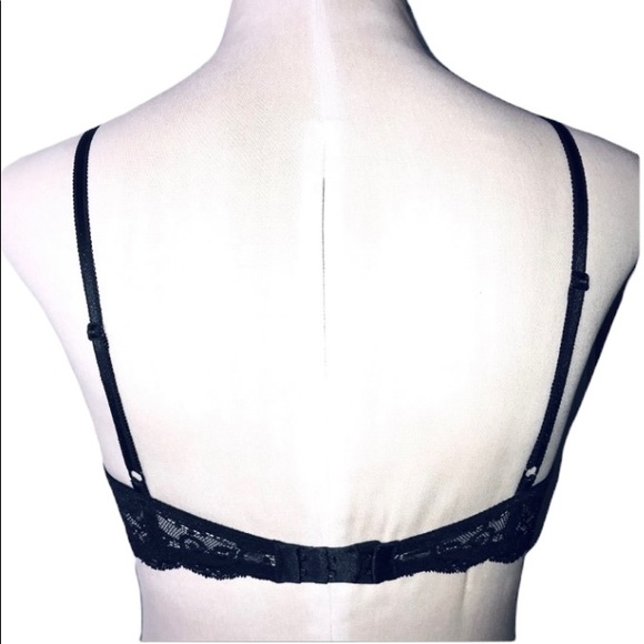 VICTORIAS SECRET Dream Angels lace lined Demi Bra black 34C - Picture 3 of 9